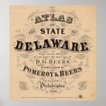 Delaware Atlas Print
