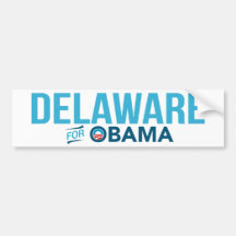 Delaware For Barack Obama Biden Bumper Sticker
