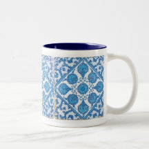 Delft Blue and White Cornflower Coffee Mug