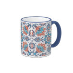 Delft Blue Red Pattern Art Coffee Mug