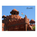 delhi red fort post card