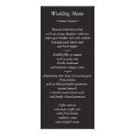 Delicate Black Butterfly Collection Dinner Menu Personalized Announcements