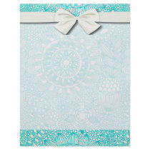 delicate floral lattice pattern flyer