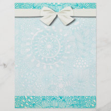 delicate floral lattice pattern flyer