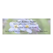 Delicate Forget Me Not Flowers Business Card