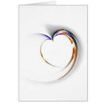 delicate heart greeting card