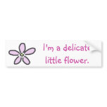 Delicate Little Flower bumper stickers