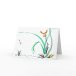Delicate Orchid  card with Japanese Proverb