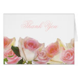 Delicate Pink Rose Thank You Cards