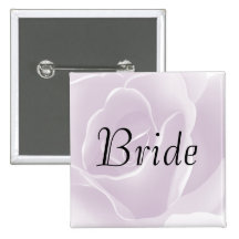 Delicate Rose Fresh Floral Bride Button