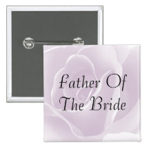 Delicate Rose Fresh Floral FOTB Button