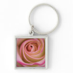 Delicate Rose Petal Spiral keychains