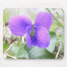 Delicate Spring Violet Mousepad