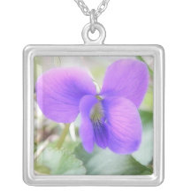 Delicate Spring Violet Jewelry