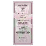 Delicate Stargazer Lily Wedding Program Custom Rack Cards
