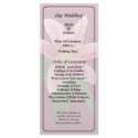 Delicate Stargazer Lily Wedding Program rack cards