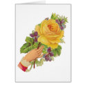 Delicate Yellow Rose 2 Customizable Cards