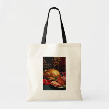 Delicious Baked ham, roast turkey Canvas Bags