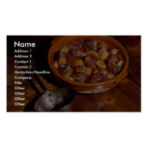 Delicious Beef stew Business Card