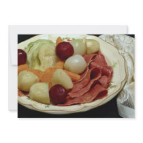 Delicious Corned beef and cabbage Personalized Announcements