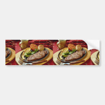 Delicious Deviled beef steak Bumper Stickers