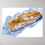 Delicious! French Bread Loaf Poster Print