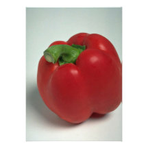 Delicious Red pepper Personalized Invites