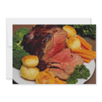 Delicious Roast beef Personalized Announcement