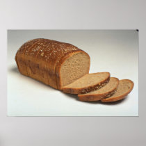 Delicious Sliced wheat bread Posters
