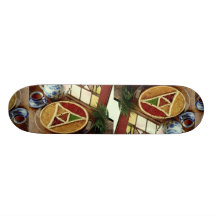 Delicious Stained glass jam tart Skate Board Deck