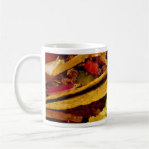 Delicious tacos dish coffee mugs