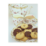 Delicious Tea and biscuits with 'posh' china postcards