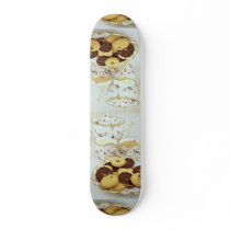 Delicious Tea and biscuits with 'posh' china Skate Board