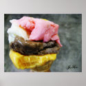 Delicious Turkish Ice Cream Food Poster posters