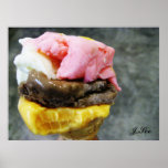 Delicious Turkish Ice Cream Food Poster posters