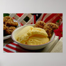 Delicious Vanilla ice cream Print