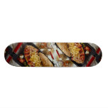 Delicious Wieners, onions and bacon on a sub bun Custom Skateboard