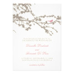Delightful Tree Top Bird Save The Date Personalised Invitation