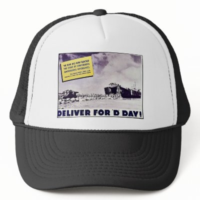 Deliver For 'D' Day!, The War Has Now Reached The Mesh Hat by ww2posters
