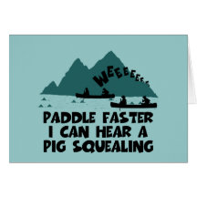 Deliverance,squeal little piggy parody greeting card
