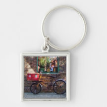 Delivery Bicycle Greenwich Village Key Chains