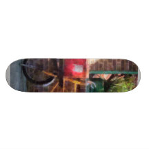 Delivery Bicycle Greenwich Village Skateboard