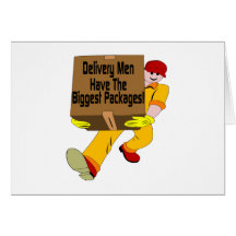 Delivery Men Greeting Cards
