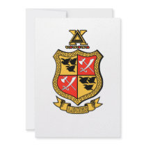 Delta Chi Coat of Arms Custom Invitation