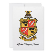 Delta Chi Coat of Arms Personalised Announcement