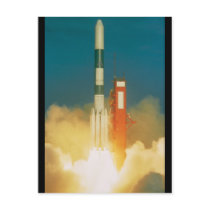 Delta Rocket Take-Off Post Card