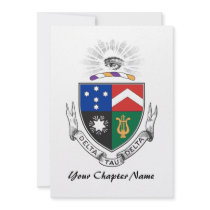 Delta Tau Delta Coat of Arms Custom Announcements
