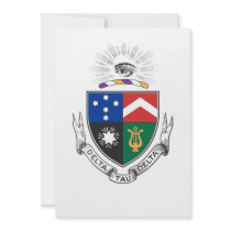 Delta Tau Delta Coat of Arms Personalized Announcement