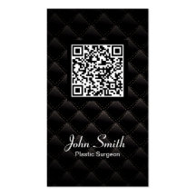 Deluxe QR Code Plastic Surgeon Business Card
