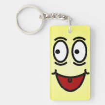 Deluxe Silly Smiley faces Key Chain